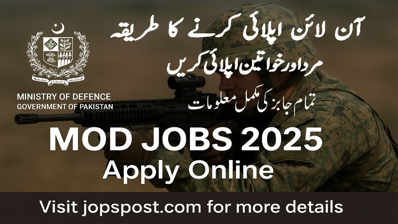MOD Jobs 2025 – Apply Online Through National Jobs Portal