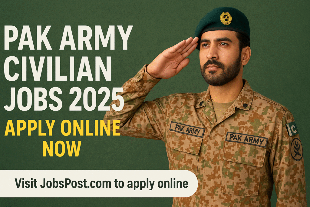 Pak Army Civilian Jobs 2025 – Register Now for Latest Vacancies
